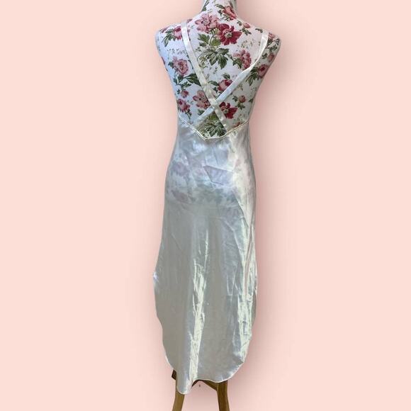 VTG -Indie Sleaze- Y2K Slip- Dress Grunge- Lace On Bust USA- Fairy Core Small - Picture 3 of 10